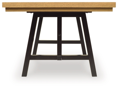 GALIDEN EXT RECT DINING TABLE Brown/Black - Image 2