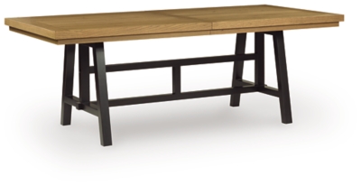 GALIDEN EXT RECT DINING TABLE Brown/Black - Image 3