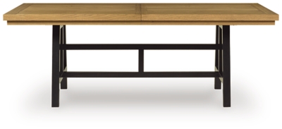 GALIDEN EXT RECT DINING TABLE Brown/Black - Image 4