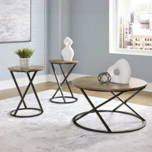 CASSBRYN OCC TABLE SET/3 Brown/Bl