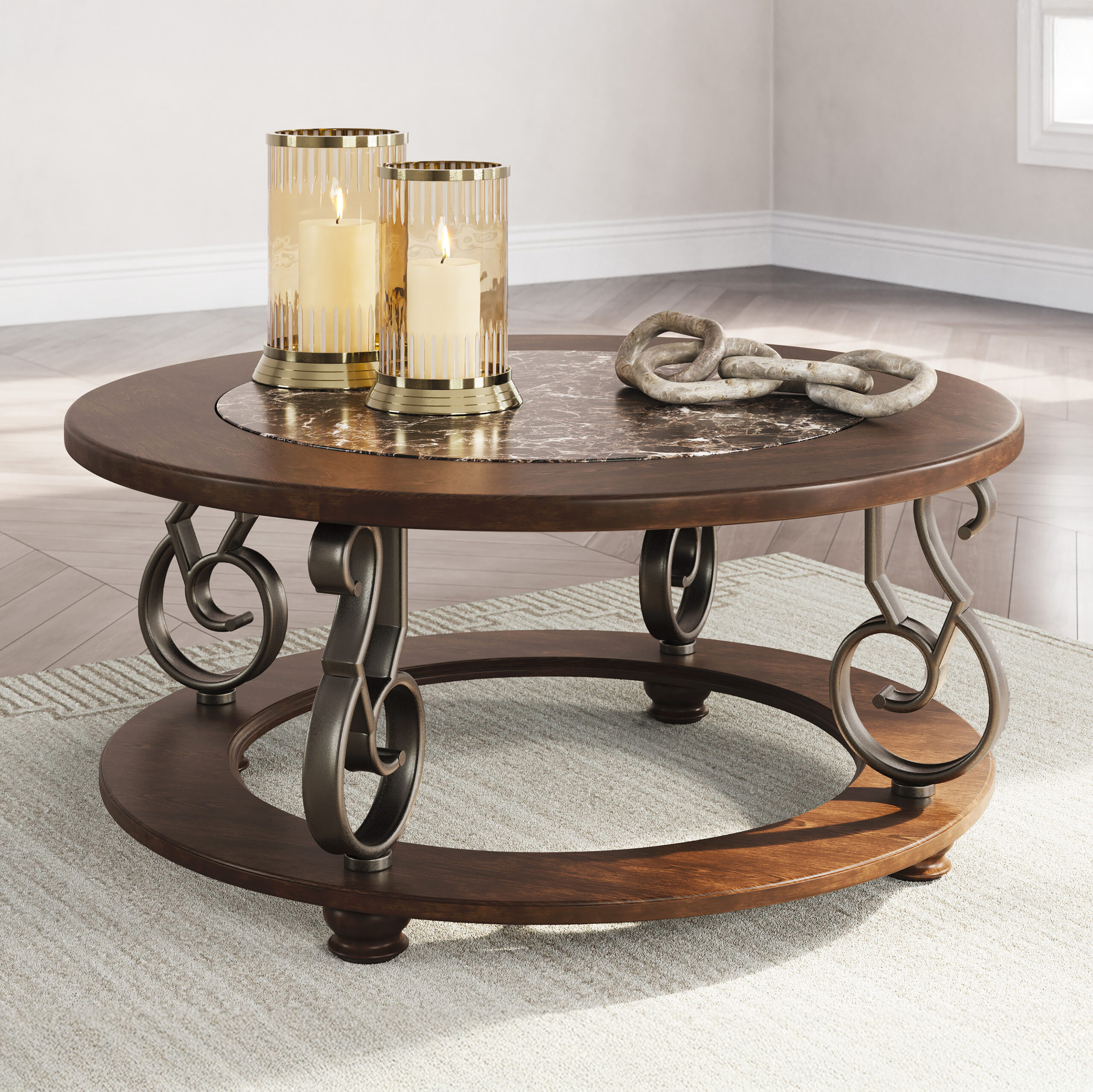 FRALLYN ROUND COCKTAIL TABLE
