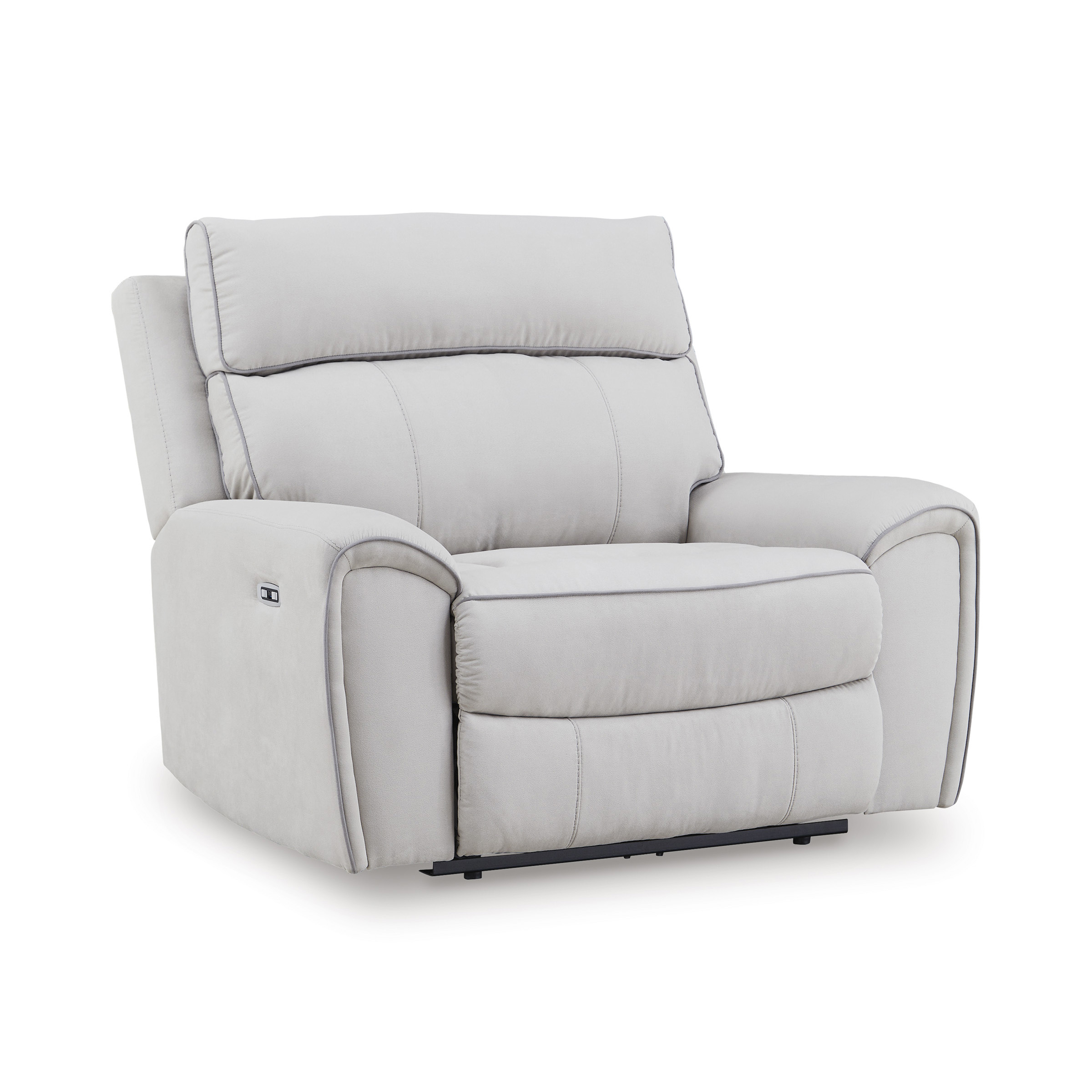 GRAFTON PIKE PWR RECLINER Pearl/Ash - Image 6