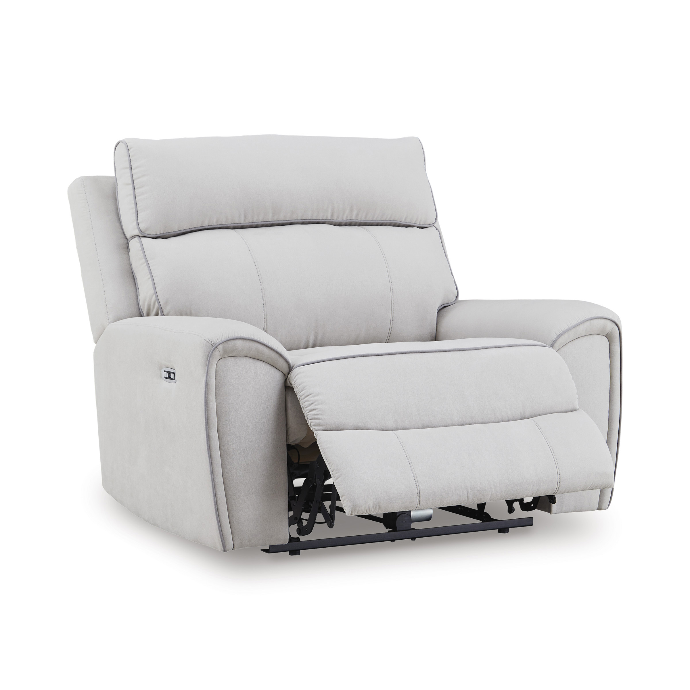 GRAFTON PIKE PWR RECLINER Pearl/Ash - Image 5
