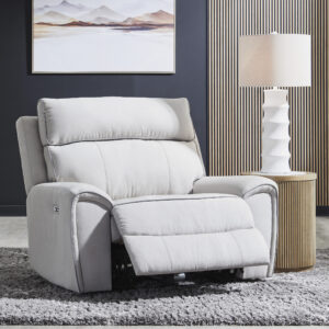 GRAFTON PIKE PWR RECLINER Pearl/Ash