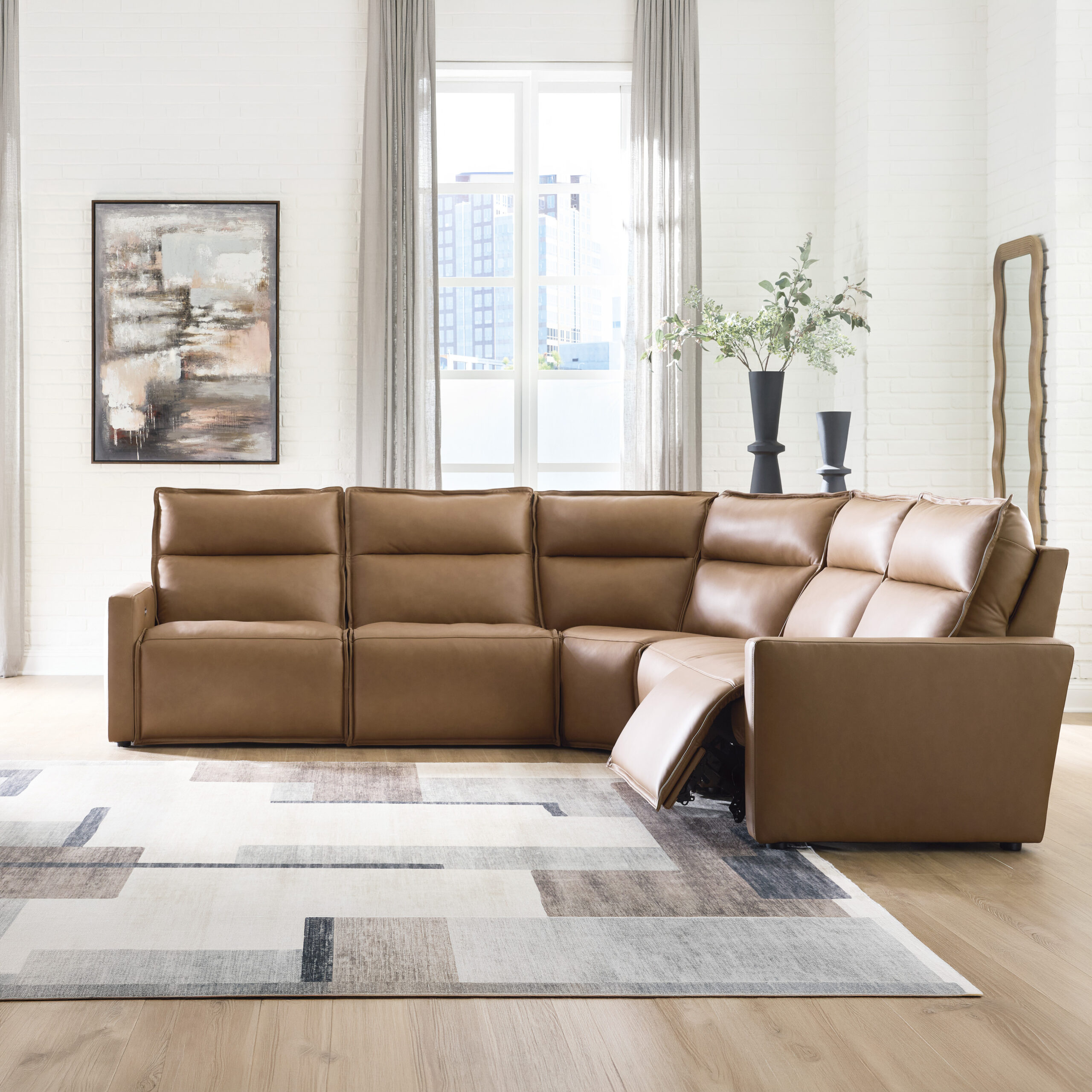 Arrington 5-Piece Corner Lounge Set Butternut - Image 5