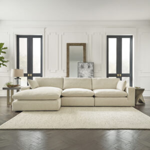 Elyza 3-Piece Corner Lounge Set Linen