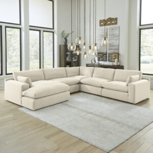 Elyza 5-Piece Corner Lounge Set Linen