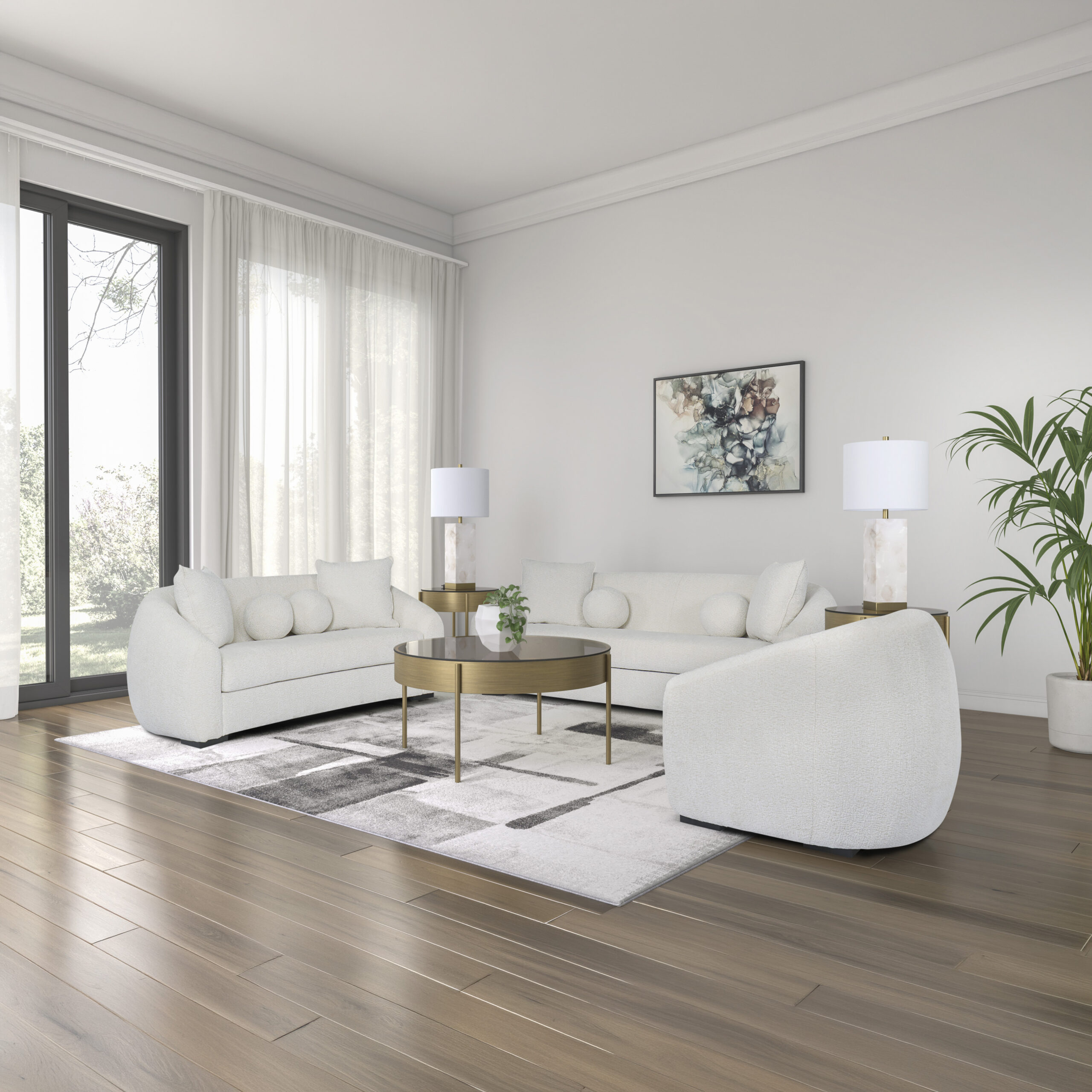 Wateron 3-Piece Lounge Set Vanilla - Image 8